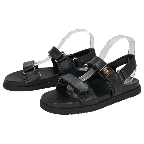 Steve Madden Mona Black Leather Slingback Womens Sandals Size 10M - Picture 10 of 14